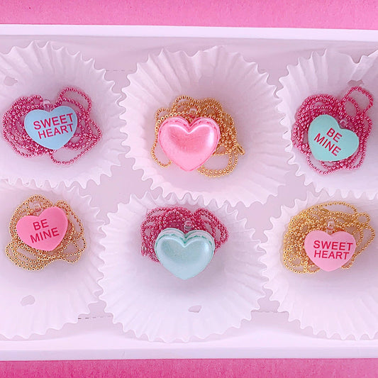 Conversation Hearts Necklaces