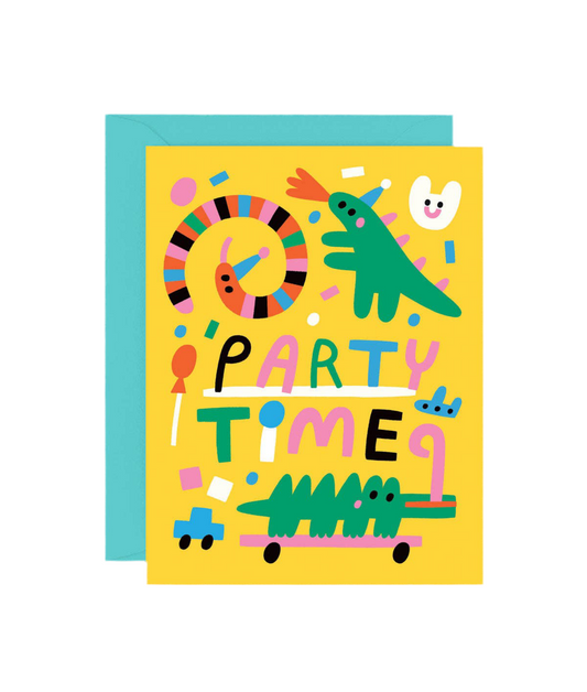 Party Time Animals Birthday Card