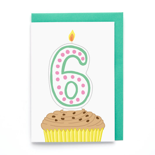 6th Birthday Greeting Card