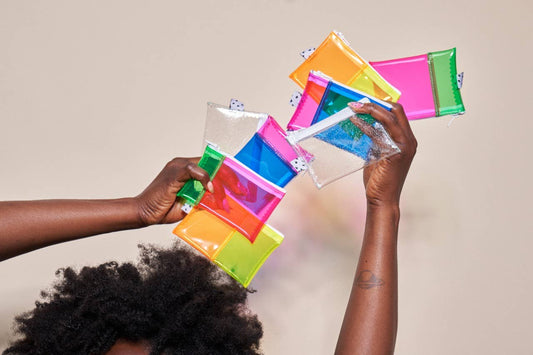 Wallet | Blue & Pink