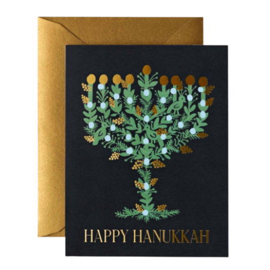 Laurel Menorah Card