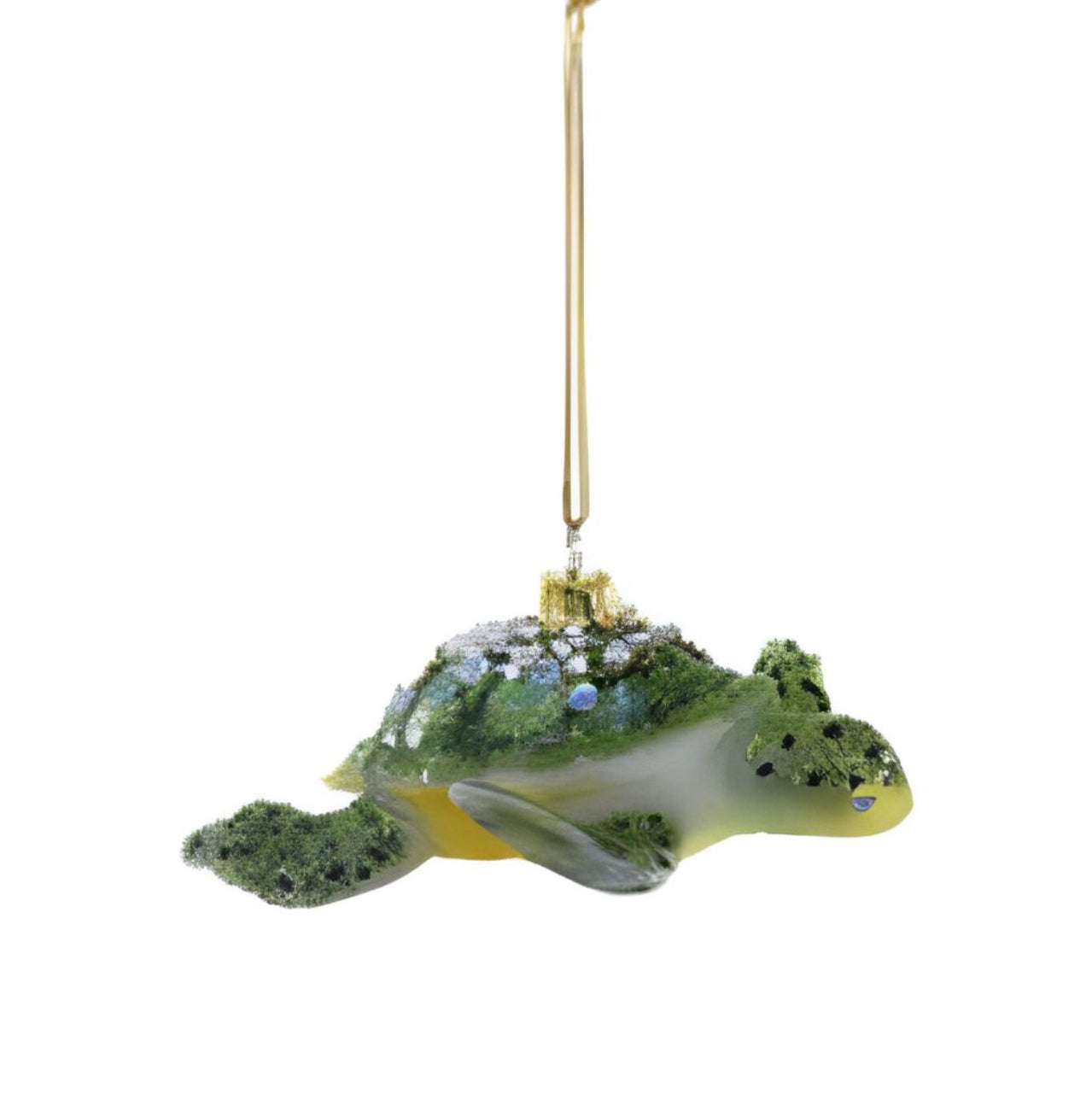 Glitter Turtle Ornament