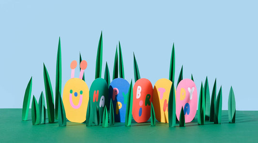 Caterpillar Fold Out Birthday Card
