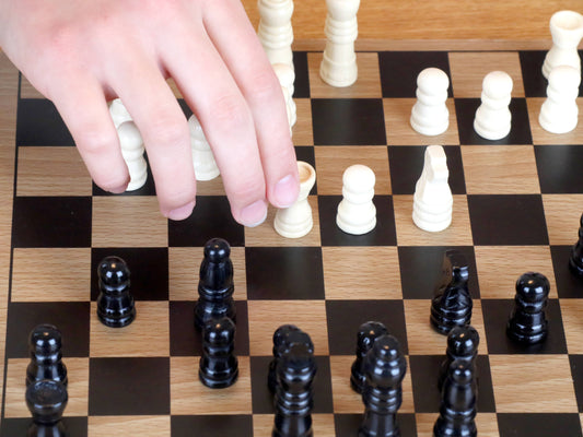 Wood Chess/Checkers & Tic-Tac-Toe