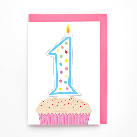 1st Birthday Greeting Card