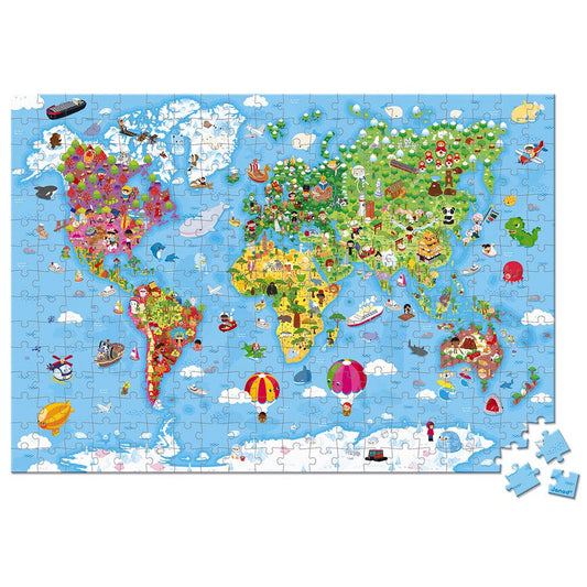 Giant World Map | 300 Pc Jigsaw Puzzle