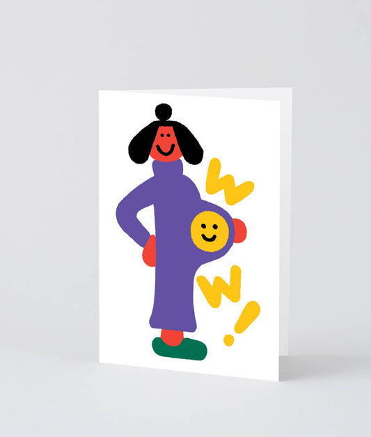 Wow! Pregnancy Congrats Greeting Card