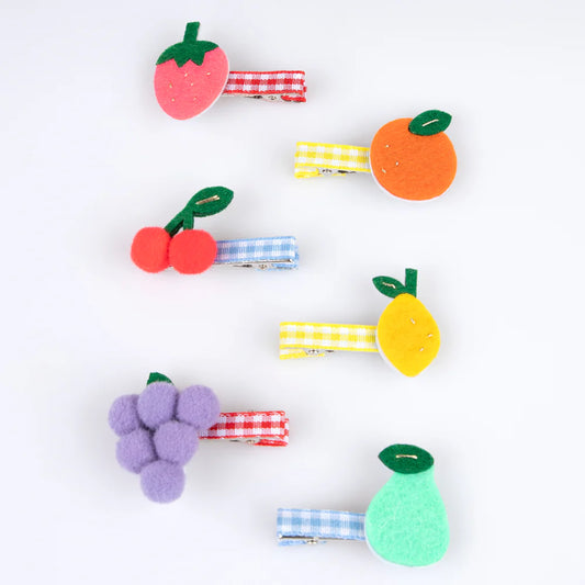 Fruit hair clips