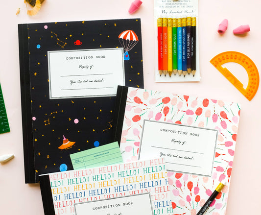 Outer Space Composition Book