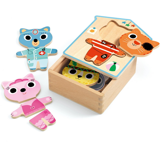 Dress Up Mix Wooden Dress Up Puzzle