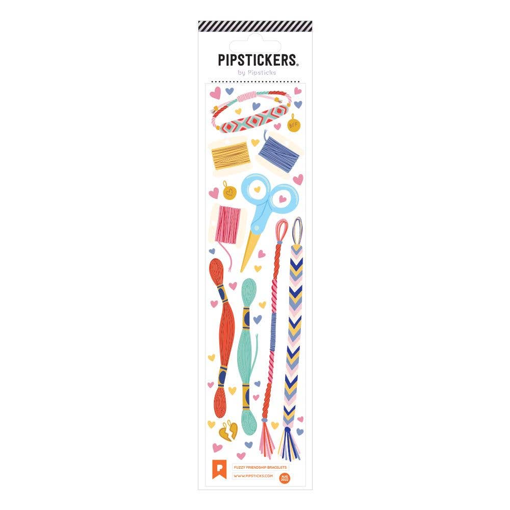 Fuzzy Friendship Bracelet Stickers