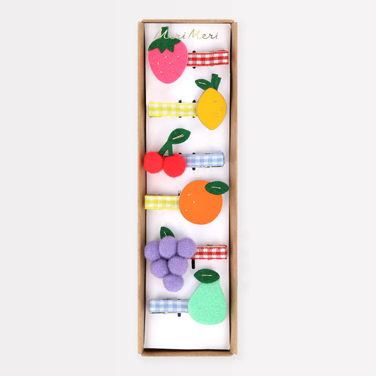 Fruit hair clips