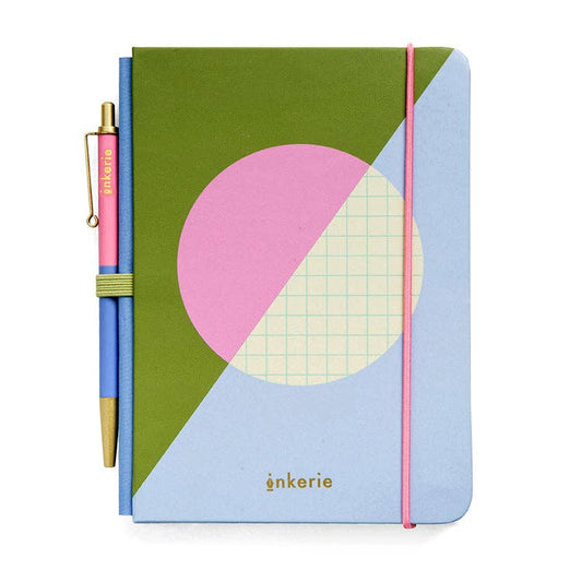 Grid Mini Notebook & Pen
