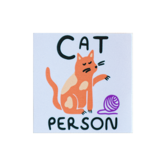 Cat Person Sticker