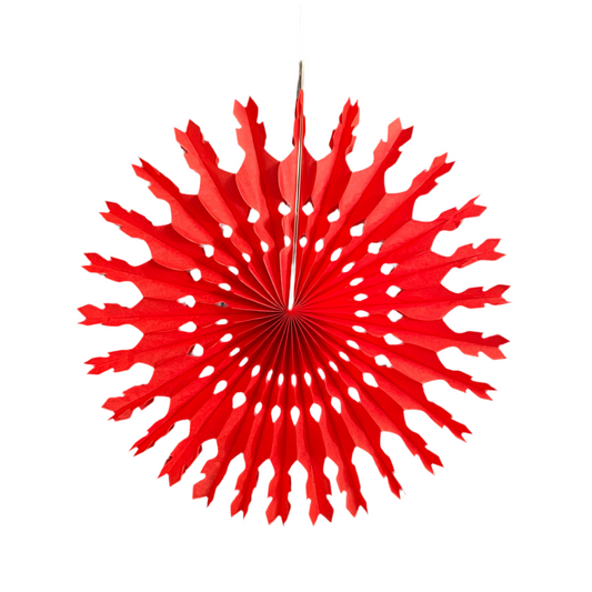 Medium Paper Fan | Red