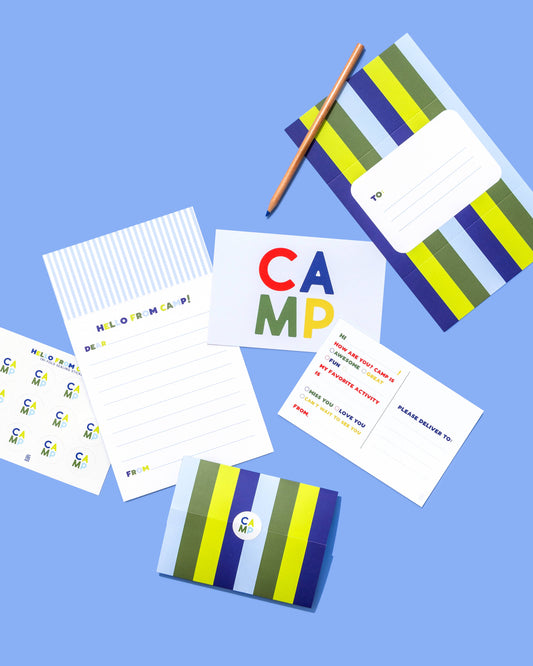 Camp Tri-fold Notes | Blues