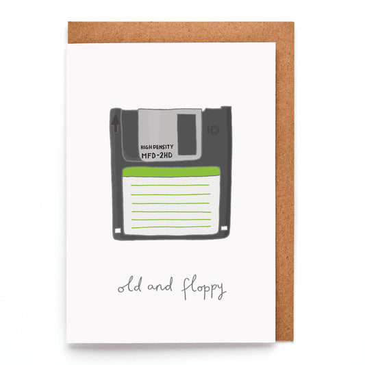 Floppy Disc Birthday Card