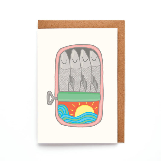 Sardine Tin Mini Card