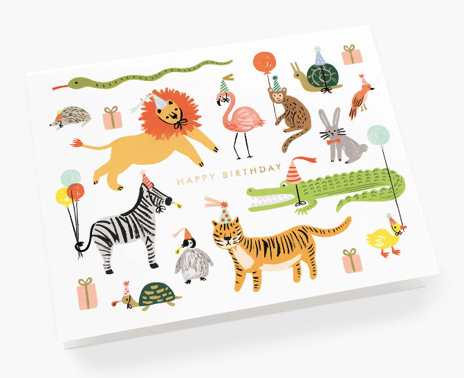 Party Animals Birthday Card