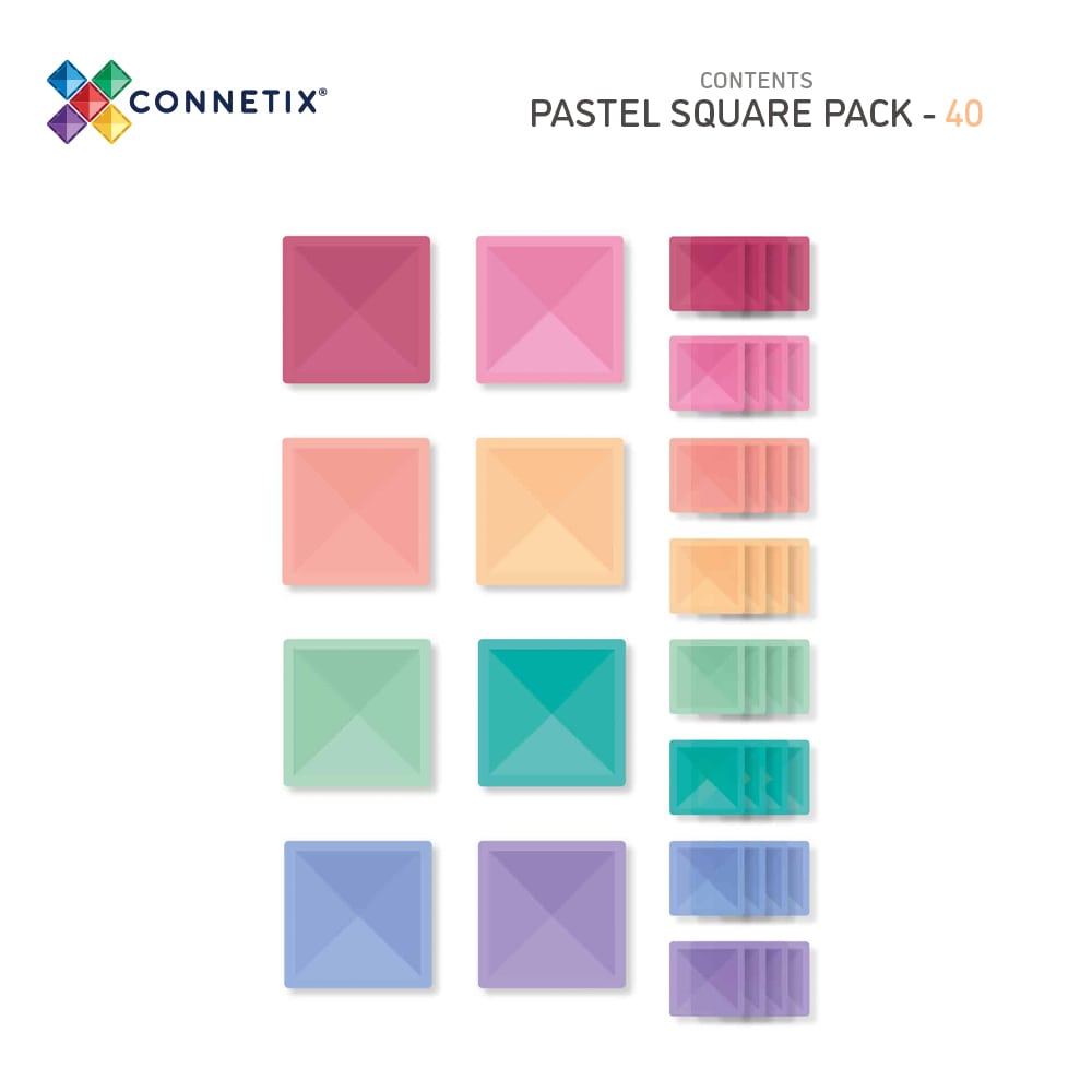 Pastel Square Pack | 40 Pieces
