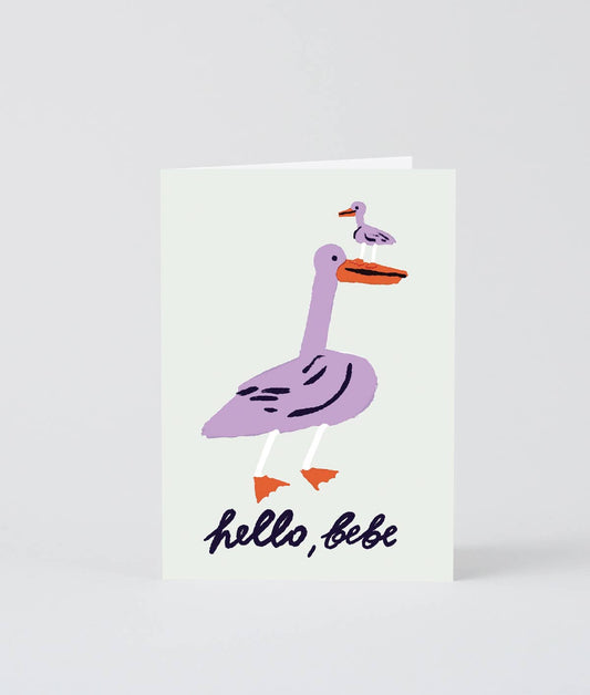 Hello Bebe Greeting Card