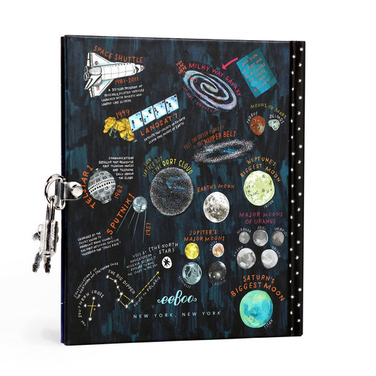 Space Adventure Journal With Lock & Key