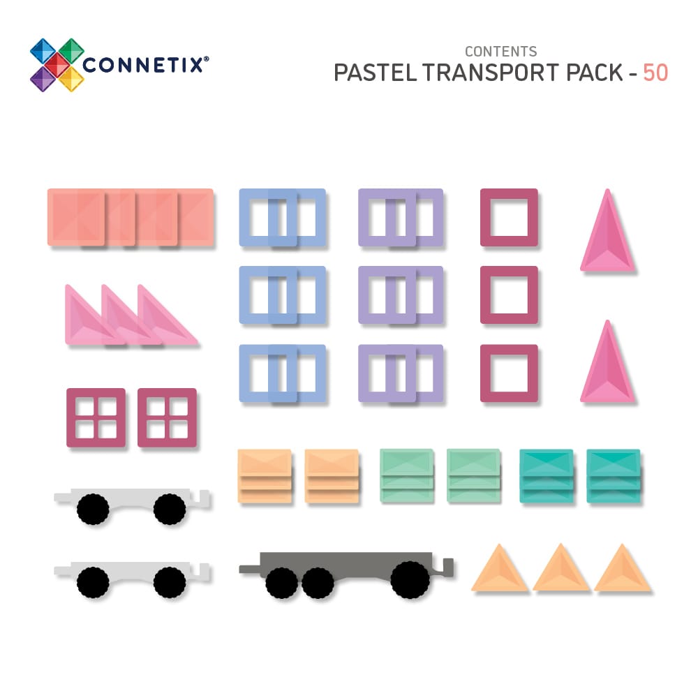 Pastel Transport Pack | 50 Pieces