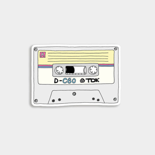 Cassette Tape Vinyl Sticker