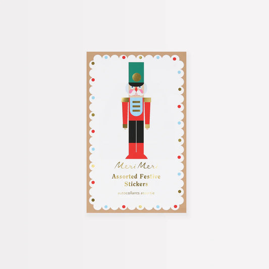 Assorted Festive Nutcracker Stickers