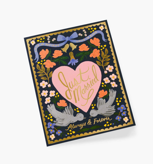Love Birds Just Married Card
