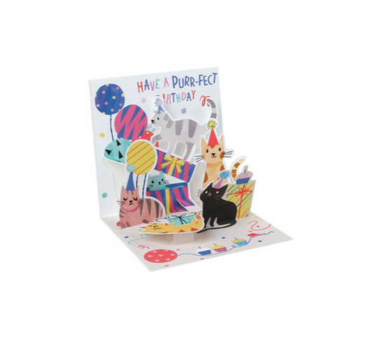 Party Cats Mini Pop-Up Birthday Card