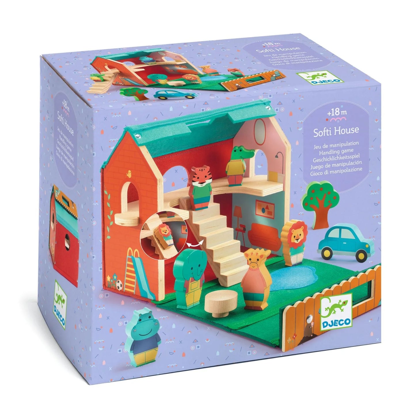Softihouse Wooden Dollhouse Set