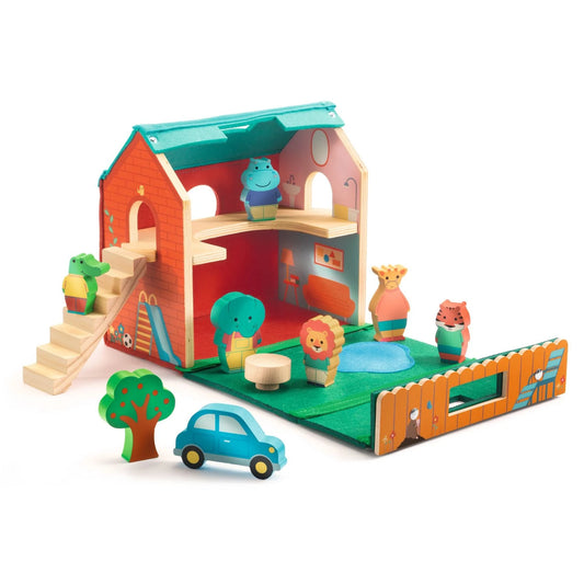 Softihouse Wooden Dollhouse Set