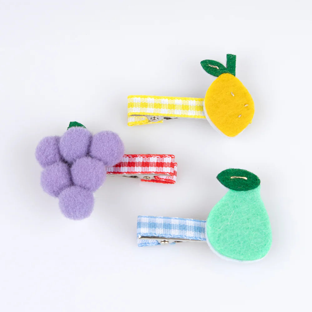 Fruit hair clips