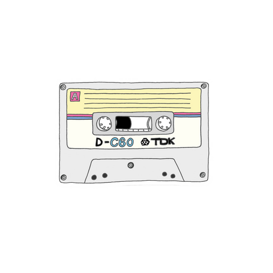 Cassette Tape Vinyl Sticker