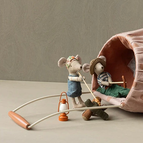 Vintage Mouse Lantern | Red