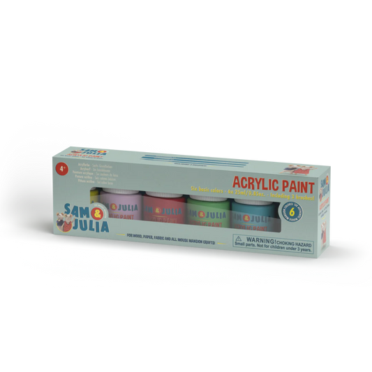 Acrylic Paint & Brush Set