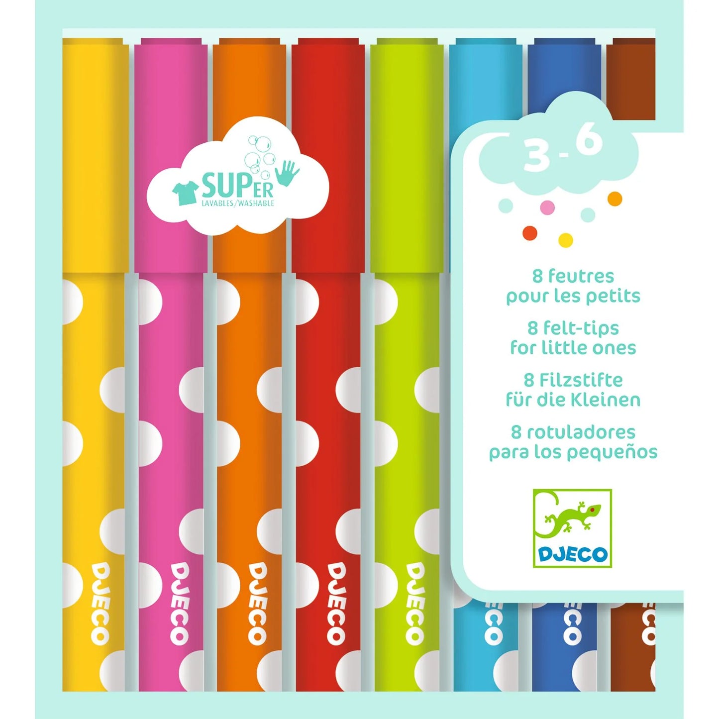Felt Tip Markers for Little Hands | Set of 8