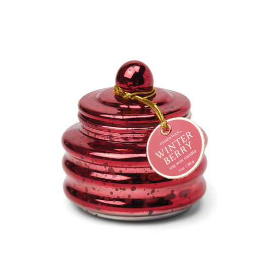 Winter Berry Lidded Candle | Red