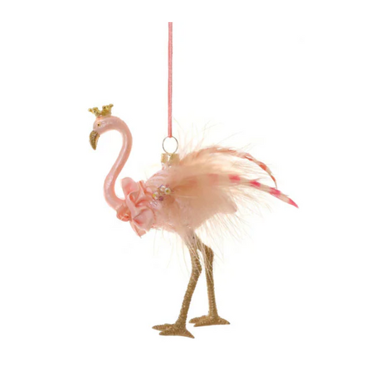 Royal Flamingo Ornament