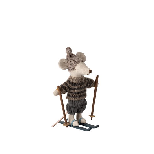 Big Brother Winter Mouse With Ski Set | Grey