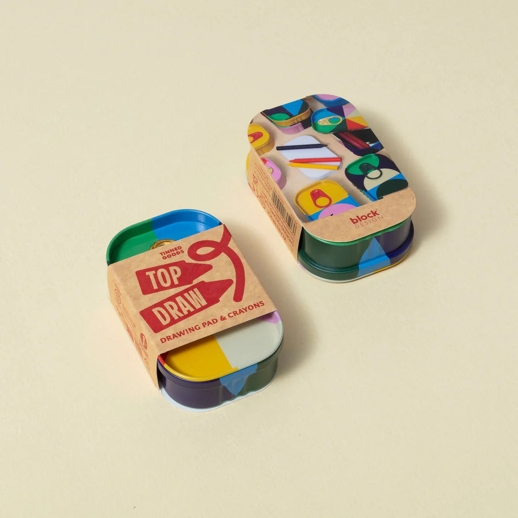 Tinned Goods | Drawing Pad & Crayons