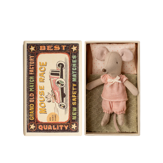 Little Sister Mouse In Matchbox