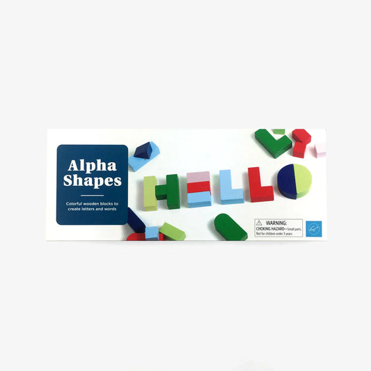 Alpha Shapes Wooden Blocks