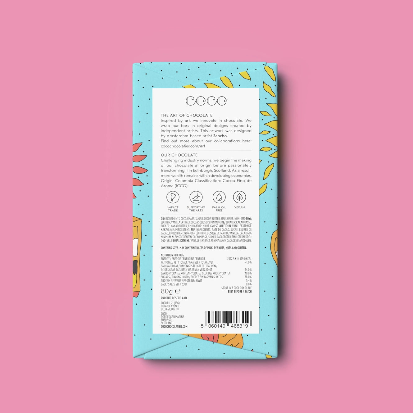 Big Bar Columbian Dark Chocolate