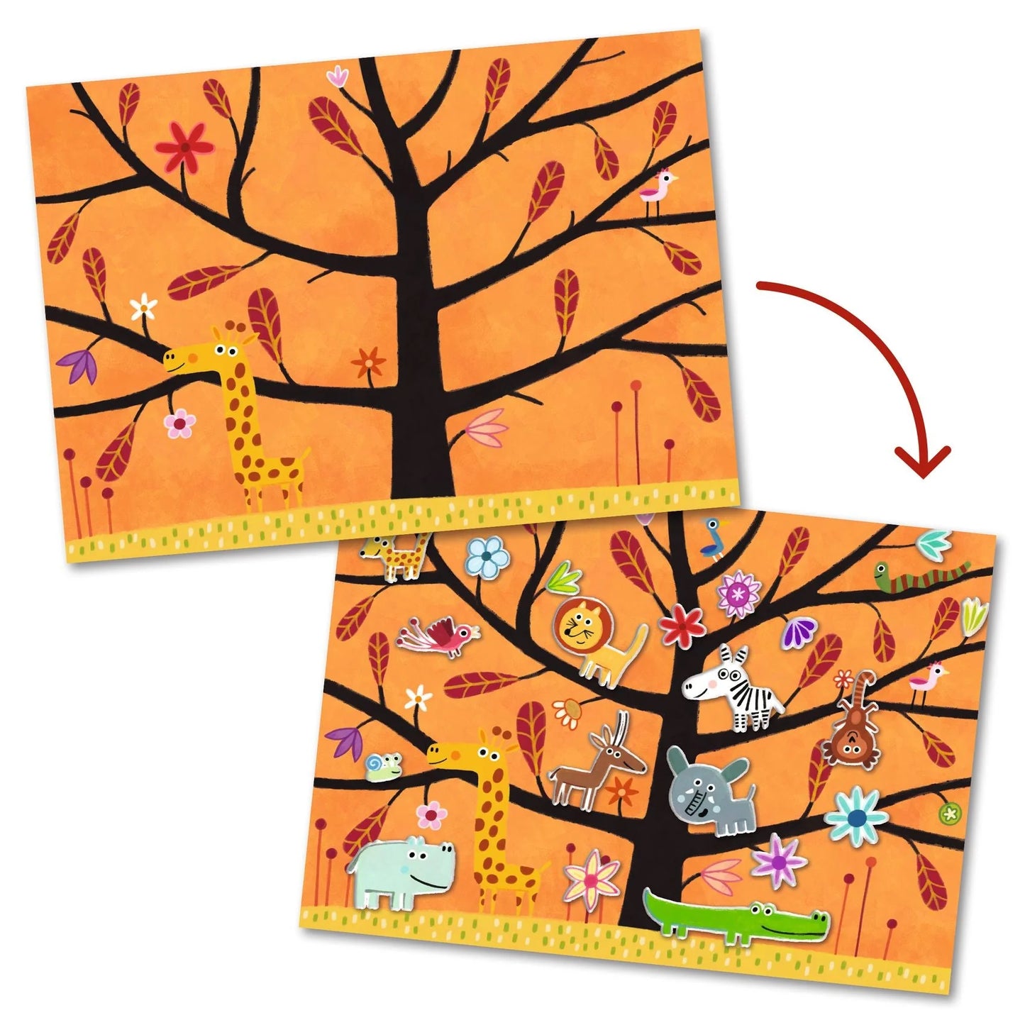 Off- Ground Tag Repositionable Sticker Activity