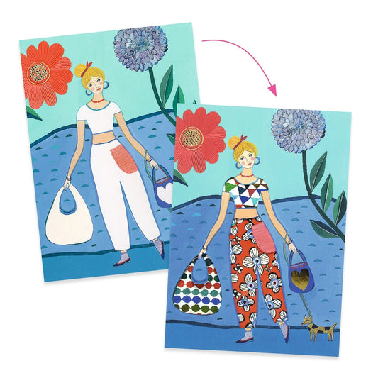 Fashion Magic Sticker Collage Activity