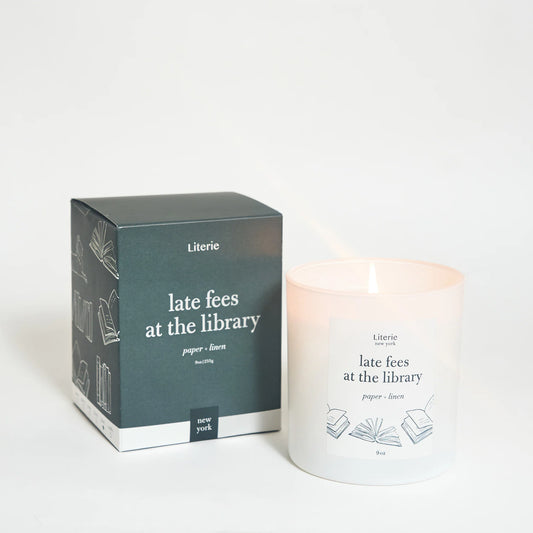 Late Fees At The Library Candle