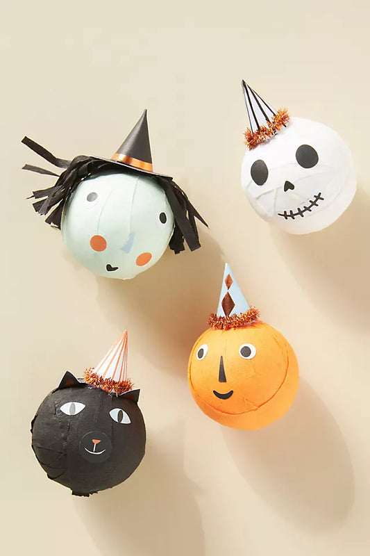 Vintage Halloween Surprise Balls | Set of 4