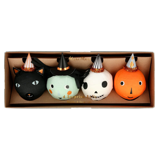 Vintage Halloween Surprise Balls | Set of 4